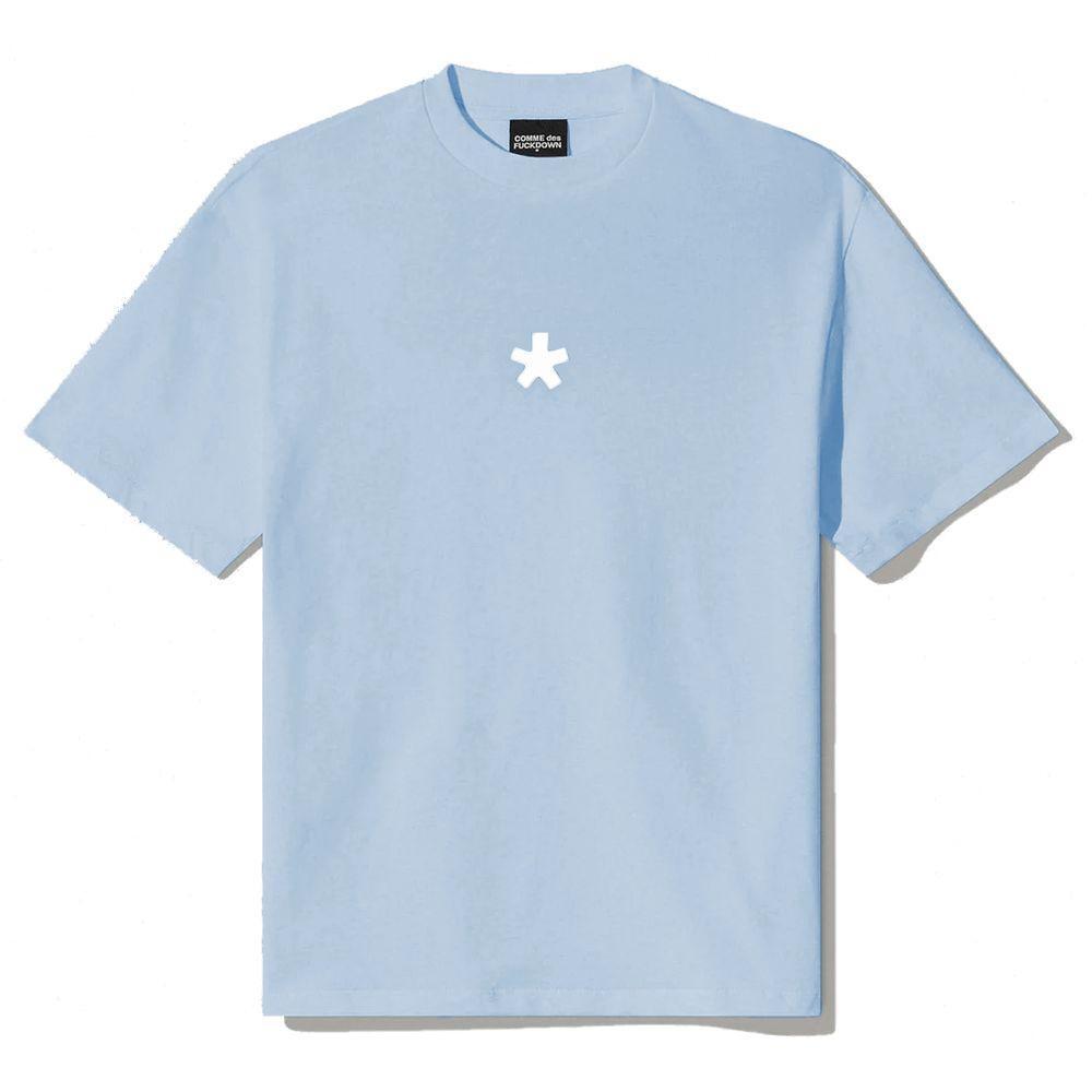Comme Des Fuckdown Blue Cotton T-Shirt