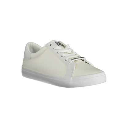 Calvin Klein White Cotton Sneaker