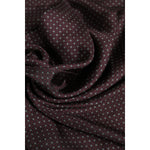 Dolce & Gabbana Maroon Dotted Silk Fringes Foulard Scarf MS7537