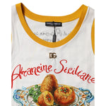 Dolce & Gabbana White Araneine Siciliane Sleeveless Tank Top TSH90669-40
