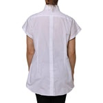 Dolce & Gabbana White Cotton Collared Short Sleeves Top TSH906729-46