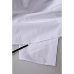 Dolce & Gabbana White Cotton Collared Short Sleeves Top TSH906729-46