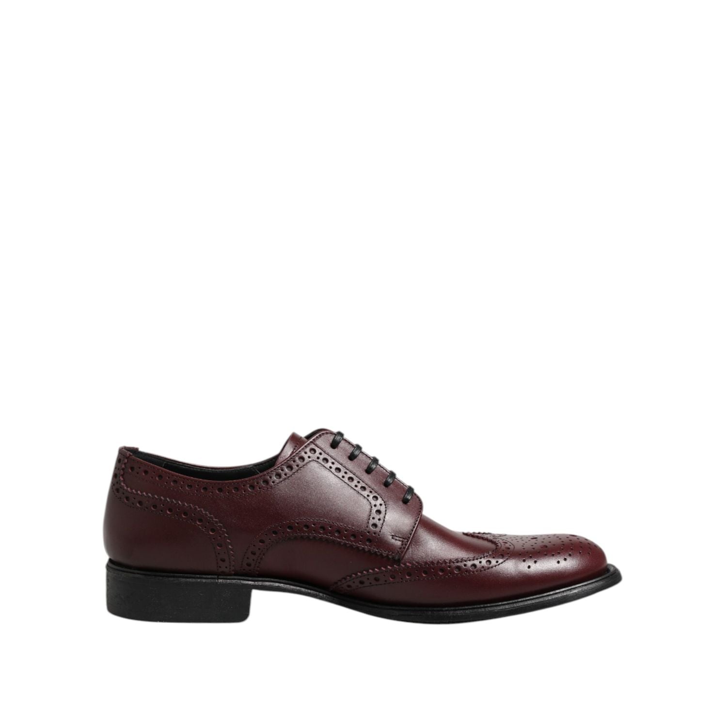 Dolce & Gabbana Brown Leather Lace Up Derby Dress Shoes