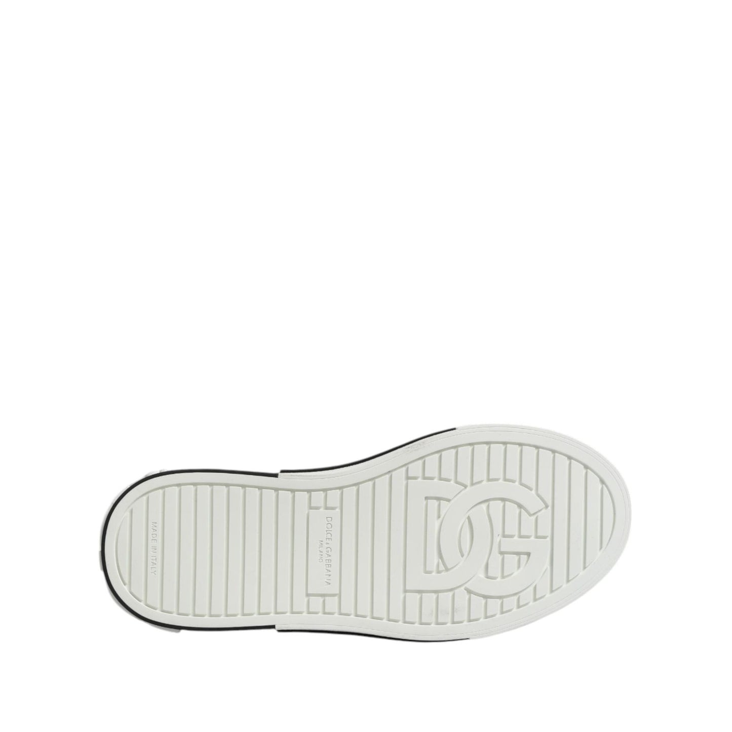 Dolce & Gabbana White Dotted Leather Slip On Men Sneakers Shoes MV7398-39