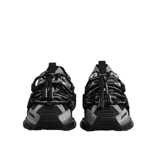 Dolce & Gabbana Multicolor Panelled Space Sneakers Shoes MV7393-43