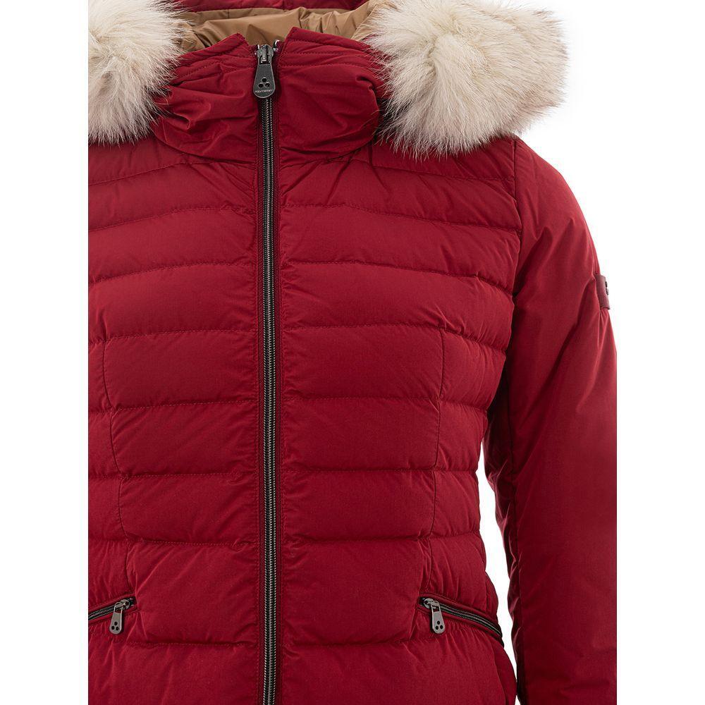 Front view with bag zipped and handles upright.