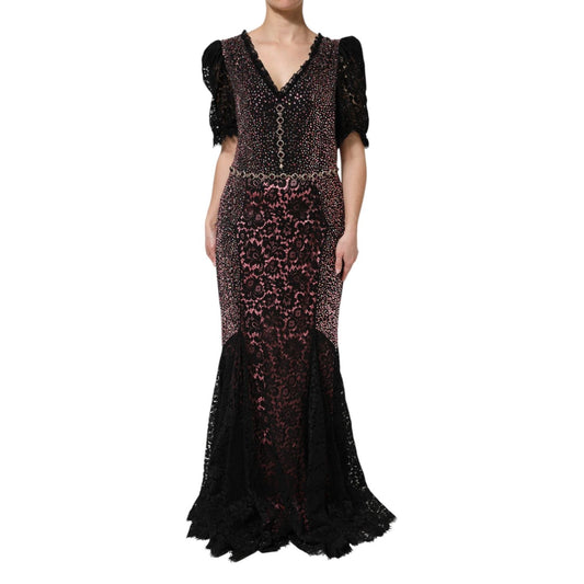 Dolce & Gabbana Multicolor Embellished Mermaid Gown Dress DR81746-48