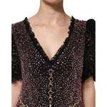 Dolce & Gabbana Multicolor Embellished Mermaid Gown Dress DR81746-48