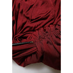 Dolce & Gabbana Red Viscose Fitted One Shoulder Midi Dress DR81753-46