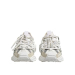 Dolce & Gabbana White Gray Low Top Space Sneakers Shoes MV7432-40.5
