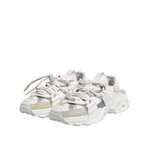 Dolce & Gabbana White Gray Low Top Space Sneakers Shoes MV7432-40.5