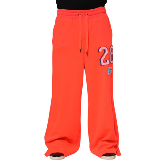 Dolce & Gabbana Orange Polyester Jogger Men Sweatpants Pants PAN76221-50