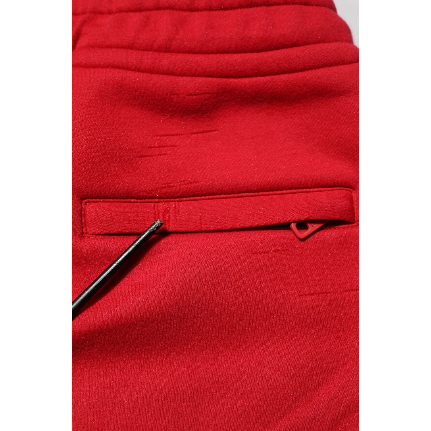 Dolce & Gabbana Red Cotton Logo Jogger Men Sweatpants Pants