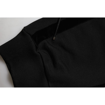 Dolce & Gabbana Black Cotton Men Jogger Sweatpants Pants