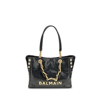 Balmain Black Calf Leather Bos Taurus Shoulder Bag