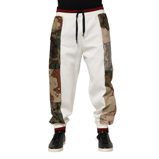 Dolce & Gabbana White Patchwork Jogger Pants PAN76421-48
