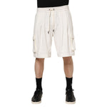 Dolce & Gabbana White Cotton Cargo Bermuda Sweatshorts Shorts PAN76430-50