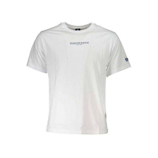 North Sails White Cotton T-Shirt NO-20291-L