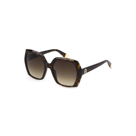 Furla Brown Acetate Women Sunglass