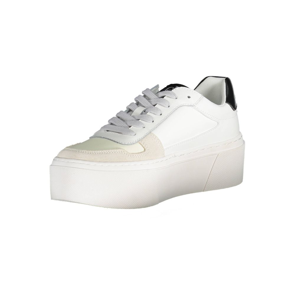 Calvin Klein White Polyester Sneaker