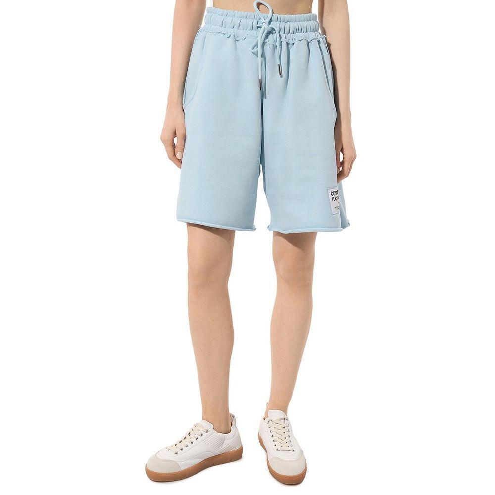 Comme Des Fuckdown Blue Cotton Short CO-15691-IT36|XXS