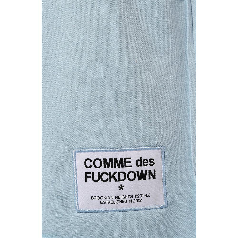 Comme Des Fuckdown Blue Cotton Short CO-15691-IT36|XXS