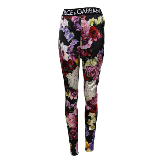 Dolce & Gabbana Multicolor Floral Legging Stretch Waist Pants PAN74991-40