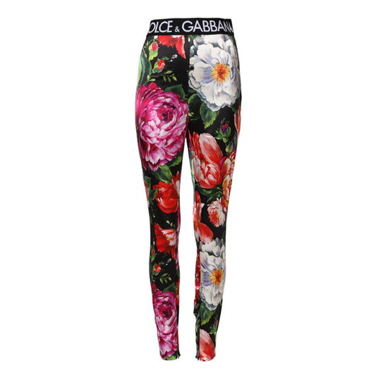Dolce & Gabbana Multicolor Floral Legging Stretch Waist Pants PAN74996-40