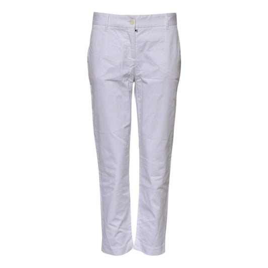 Dolce & Gabbana White Cotton Stretch Mid Waist Jeans PAN75132-40