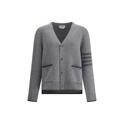 Thom Browne Gray Merino Wool Cardigan