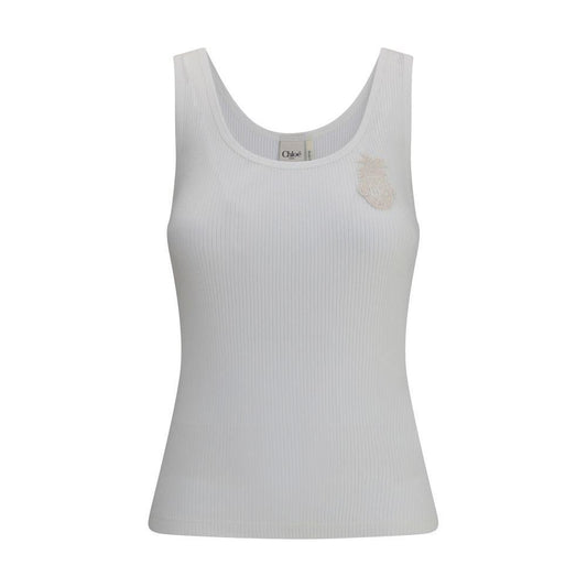 Chloé Ribbed jersey Top CH-CH25AJH12176101-M
