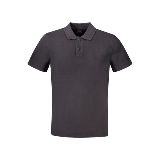 Hugo Boss Black Cotton Polo Shirt BO-33090-XXL
