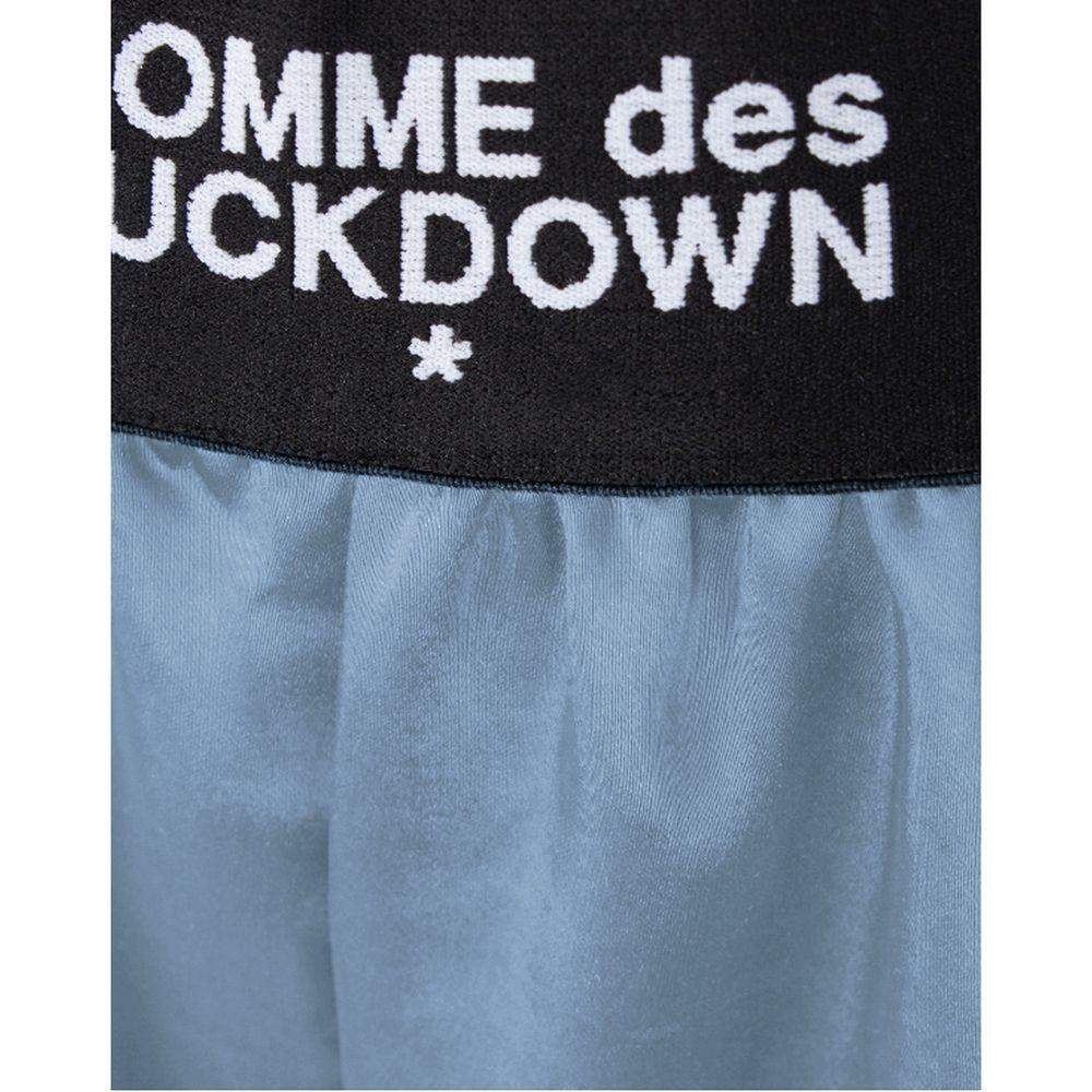 Comme Des Fuckdown Blue Polyester Short CO-15695-IT36|XXS