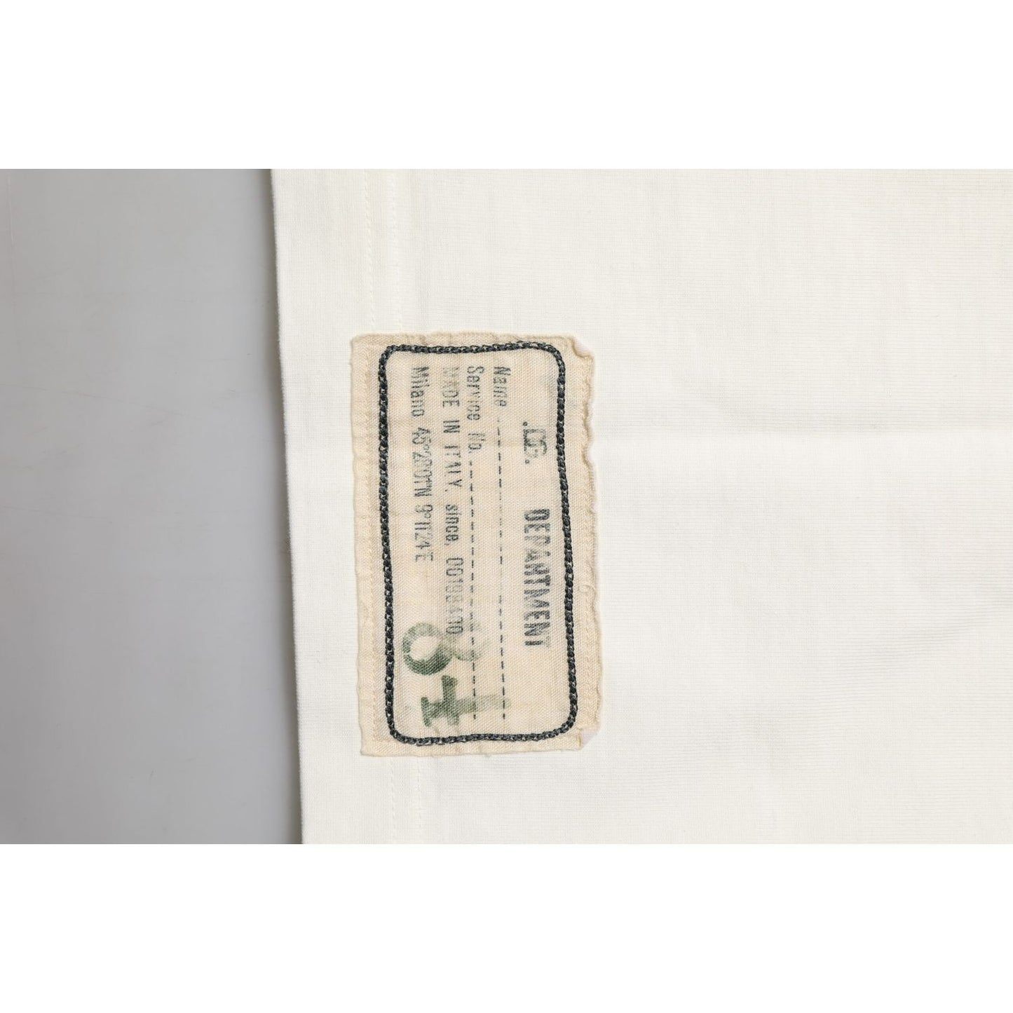 Dolce & Gabbana White Love Peace Cotton Men Crew Neck T-shirt