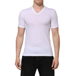 Dolce & Gabbana White Short Sleeves V-neck Underwear T-shirt TSH906959-3