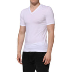 Dolce & Gabbana White Short Sleeves V-neck Underwear T-shirt TSH906959-3