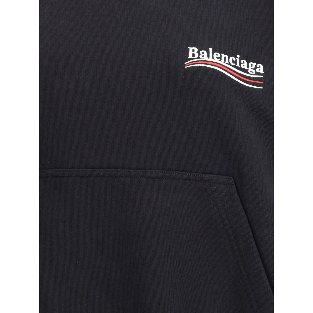 Balenciaga Black Cotton Sweatshirt