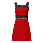 Dolce & Gabbana Red Wool Sleeveless A-line Flared Mini Dress DR281294-38
