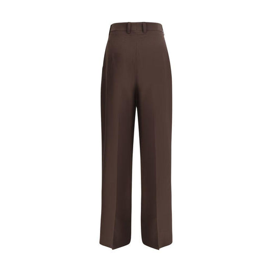 Petar Petrov Silk Pants PE-S25P7DARKBROWN-IT40 | M