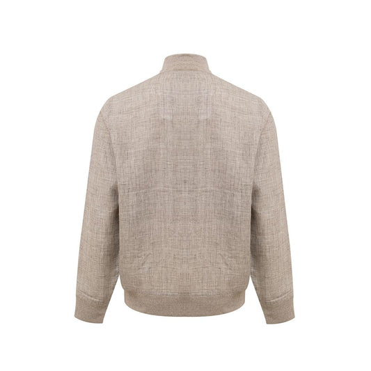 Gran Sasso Beige Linen Jackets & Coat GR-9500672-IT50 | L
