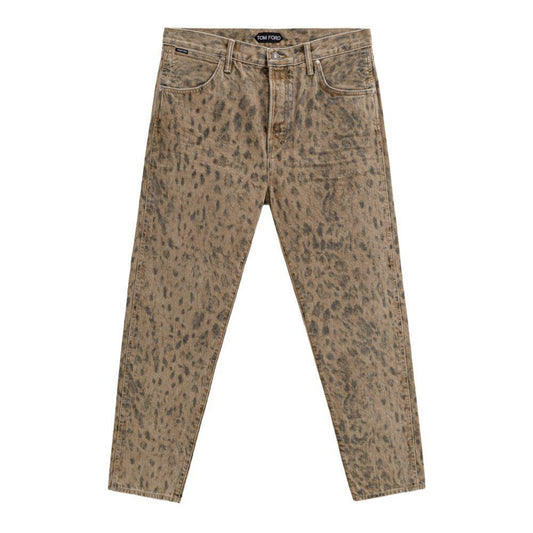 Tom Ford Beige Cotton Tapered Jean TO-9302672-W34