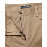 Dolce & Gabbana Beige Mid Waist Cargo Tapered Pants PAN75630-40