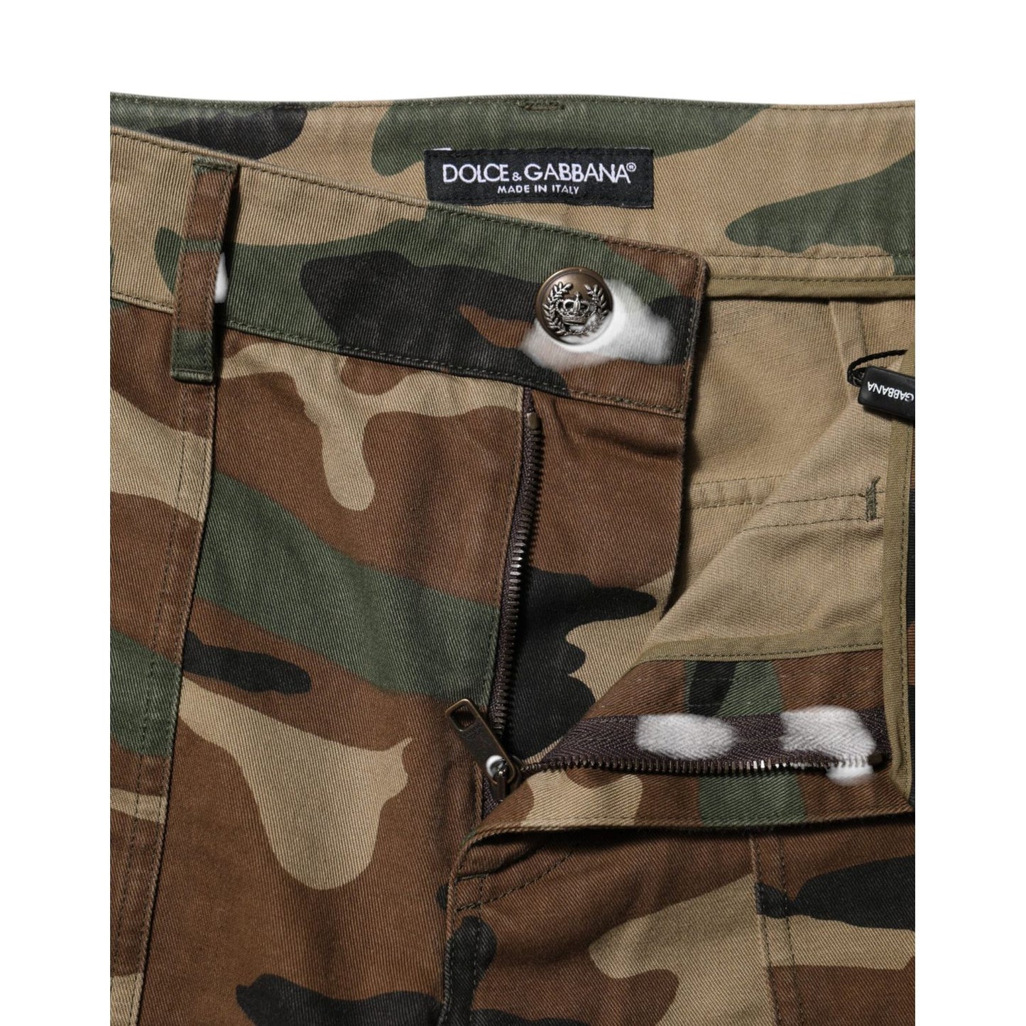 Dolce & Gabbana Multicolor Camouflage Cargo Pants