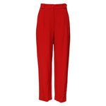 Dolce & Gabbana Red Viscose High Waist Tapered Pants PAN76493-40