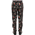 Dolce & Gabbana Elegant Black Silk Lounge Pants with Red Print Dolce & Gabbana Dark Gray