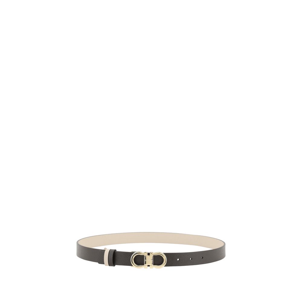 Ferragamo Brown Calf Leather Bos Taurus Regular Belt