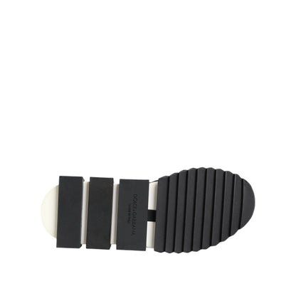 Dolce & Gabbana Black White Logo Sorrento Sneakers Shoes