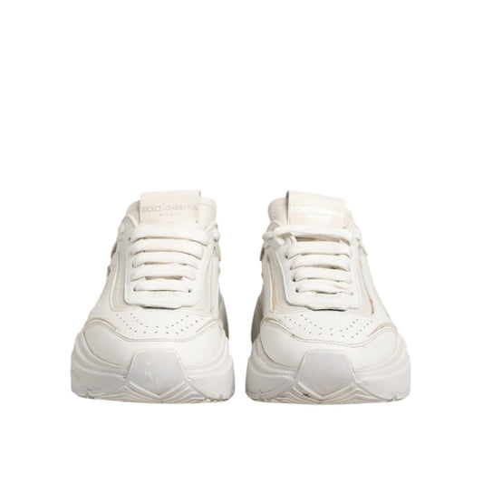 Dolce & Gabbana White DAYMASTER Calf Leather Sneakers Shoes LA12711-37