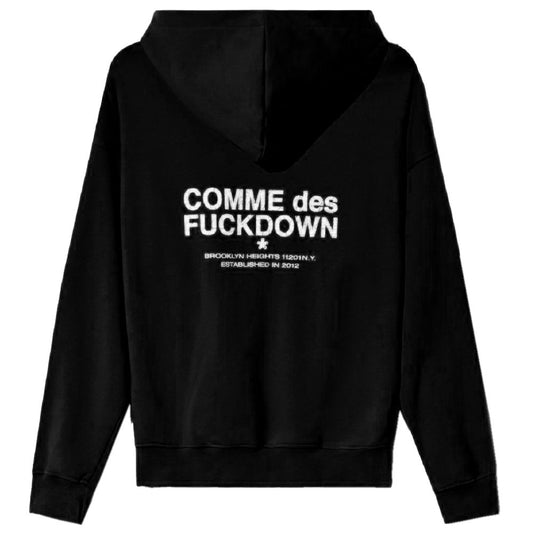 Comme Des Fuckdown Black Cotton Sweater CO-15720-XS