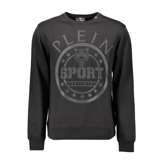 Plein Sport Black Cotton Sweater PL-8762-XXL